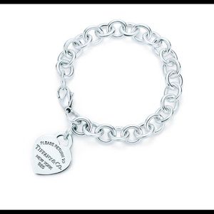 Tiffany’s Sterling Heart Pendant Bracelet